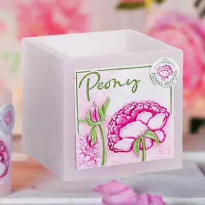 Lumanare lampion, bartek candles, bujor peony