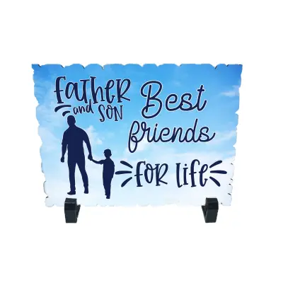 Father and son best friends for life, placheta cu mesaj, model a 1