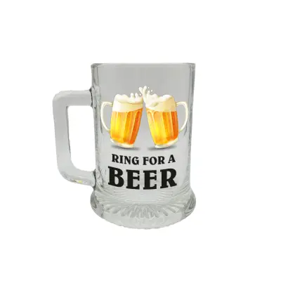 Ring for a beer, halba cu mesaj