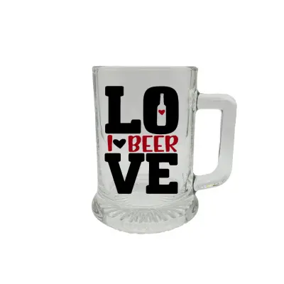 Love beer, halba cu mesaj