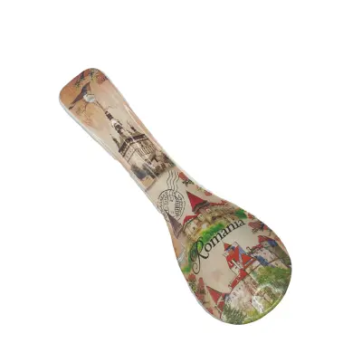 Suport lingura din ceramica, castele, romania –