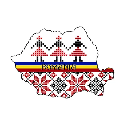 Harta romania, magnet frigider mgs026