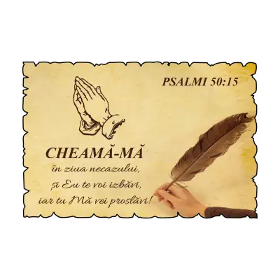 Psalmul 50:15, magnet frigider mgs041
