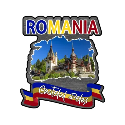 Castelul peles romania, magnet frigider mgs163