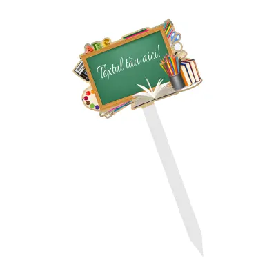 Topper personalizat, din lemn, model 4