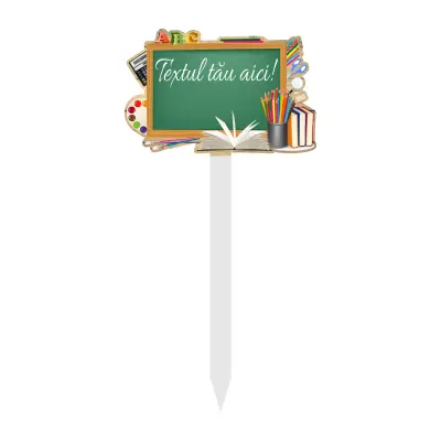 Topper personalizat, din lemn, model 4