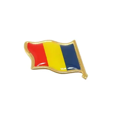 Insigna steag romania, din metal, model a
