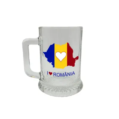 I love romania, halba cu mesaj 5