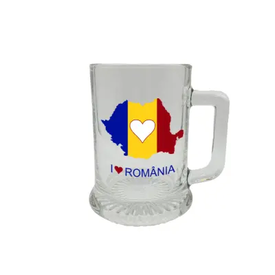 I love romania, halba cu mesaj 5