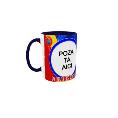 Villarreal cf, cana personalizata cu poza, model 3311