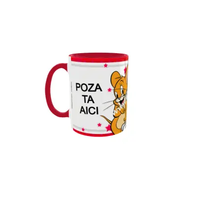 Tom and jerry, cana personalizata cu poza si text, 330ml, model 3340