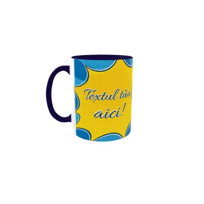 Cana personalizata cu poza si text, 330ml, model 3345