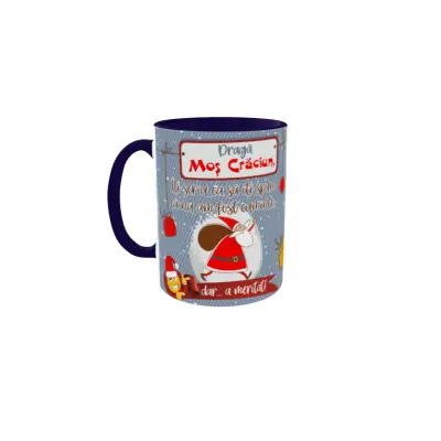 Draga mos craciun, cana ceramica, 330ml, model cgs1707