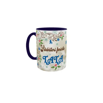 Sarbatori fericite tata, cana ceramica, 330ml, model cgs1718