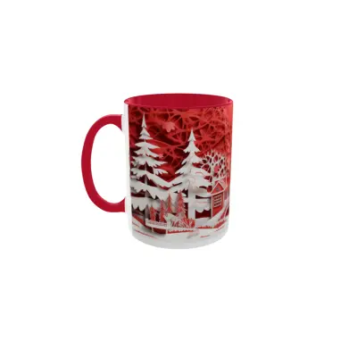 Iarna decor, cana din ceramica, 330ml, model cgs1793