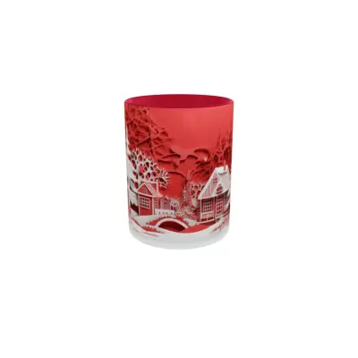 Iarna decor, cana din ceramica, 330ml, model cgs1793