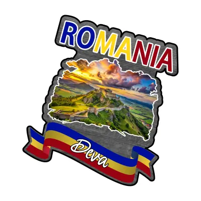 Deva romania, magnet frigider mgs182