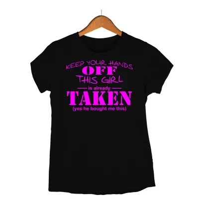 Keep your hands off, tricou cu mesaj