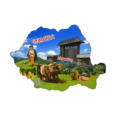 Maramures, romania, magnet harta, model mgs 203