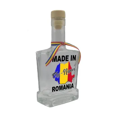 Made in cluj-napoca romania, sticla cu mesaj plata, 250 ml, model divgs179 06 05