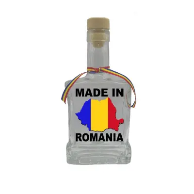Made in arad romania, sticla cu mesaj plata, 250 ml, model divgs179 06