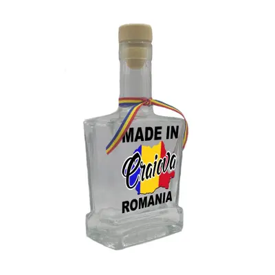 Made in craiova romania, sticla cu mesaj plata, 250 ml, model divgs179 06 13