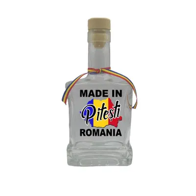 Made in pitesti romania, sticla cu mesaj plata, 250 ml, model divgs179 06 15