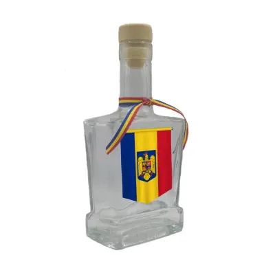 Fanion romania, sticla cu mesaj plata, 250 ml, model divgs179 16