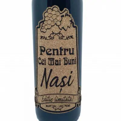 Pentru cei mai buni nasi, eticheta pluta cu mesaj