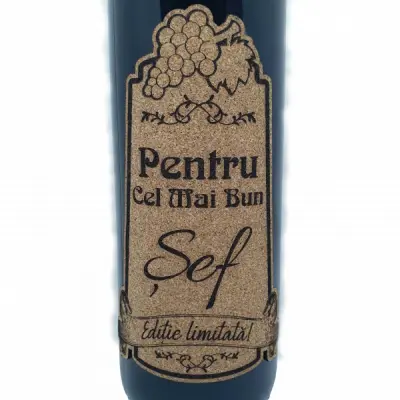 Pentru cel mai bun sef, eticheta pluta cu mesaj