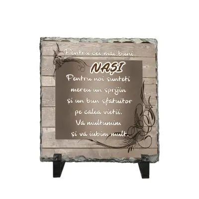 Pentru cei mai buni nasii..., personalizata, cu mesaj model pa043