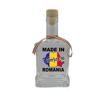 Made in timisoara romania, sticla cu mesaj plata, 500 ml, model divgs179 06 02