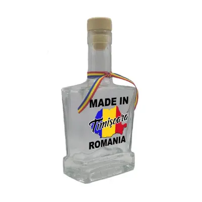 Made in timisoara romania, sticla cu mesaj plata, 500 ml, model divgs179 06 02