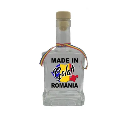 Made in galati romania, sticla cu mesaj plata, 500 ml, model divgs179 06 11